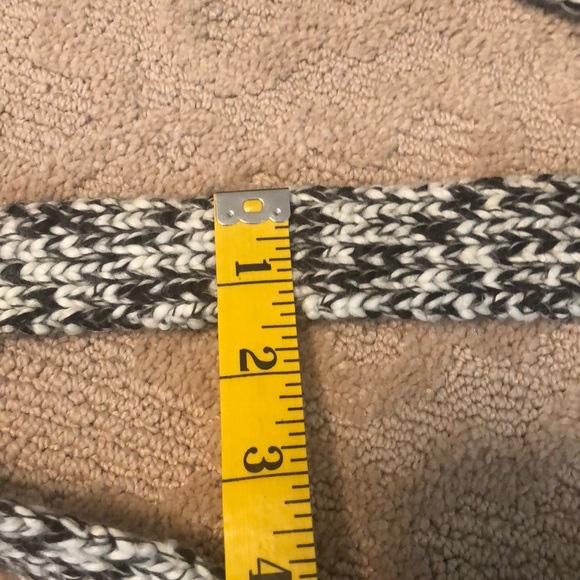 ANN TAYLOR LOFT EUC BLK&WH MARLED CHUNKY CARDIGAN - Picture 14 of 16